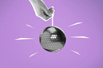 Сlipart disco ball hand collage toy   BillionPhotos