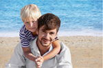 Сlipart father son smile beach dad   BillionPhotos