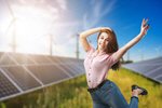 Сlipart solar house sustainable photovoltaic woman   BillionPhotos