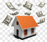 Сlipart House Currency Residential Structure Real Estate Loan 3d cut out BillionPhotos