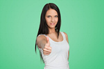 Сlipart thumb up person woman happy   BillionPhotos