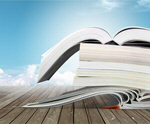 Сlipart book a lot of books books on a green background bright background education   BillionPhotos