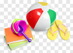 Сlipart Beach Ball Bucket Toy Shovel Flip-flop photo cut out BillionPhotos