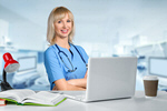 Сlipart nurse scholarship laptop medical happy   BillionPhotos