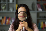 Сlipart glass magnifier model woman people photo  BillionPhotos