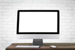 Сlipart desktop desk monitor blank screen   BillionPhotos