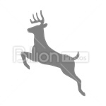 Сlipart Deer Animal Jumping Running Wildlife vector icon cut out BillionPhotos