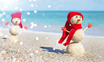 Сlipart christmas beach xmas santa snowman   BillionPhotos