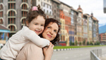 Сlipart mum kid happy city travel   BillionPhotos