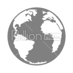 Сlipart globe earth world blue planet vector icon cut out BillionPhotos