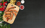 Сlipart christmas sausage roasted background barbecue   BillionPhotos