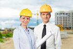 Сlipart engineer two construction people background   BillionPhotos