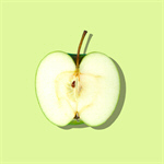 Сlipart Apple Portion Cross Section Chopped Granny Smith Apple   BillionPhotos