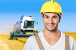 Сlipart workman portrait blue collar man handsome building materials   BillionPhotos
