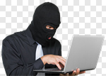Сlipart Thief Computer Hacker Stealing Identity Computer photo cut out BillionPhotos
