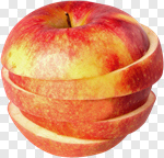 Сlipart Apple Fruit Portion Food Chopped photo cut out BillionPhotos