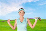 Сlipart Golf Female White Shirt Blue   BillionPhotos