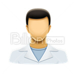 Сlipart Avatar Icon Face Men Doctor vector icon cut out BillionPhotos