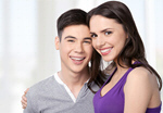 Сlipart Couple Cheerful Heterosexual Couple Young Couple Smiling   BillionPhotos