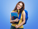Сlipart student young backpack college female   BillionPhotos