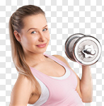 Сlipart fit fitness training woman gym photo cut out BillionPhotos