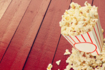 Сlipart flying popcorn film background black   BillionPhotos