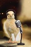 Сlipart communication chick funny music microphone   BillionPhotos