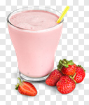 Сlipart Milk Strawberry Smoothie Milk Shake Strawberry Milkshake photo cut out BillionPhotos