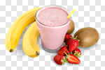 Сlipart Smoothie Banana Strawberry Strawberry Smoothie Milk Shake photo cut out BillionPhotos