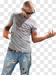 Сlipart Men Dancing Music Air Guitar People photo cut out BillionPhotos