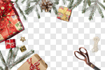 Сlipart Christmas concept xmas noel tree overhead photo cut out BillionPhotos