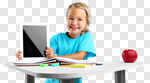 Сlipart education distance kid online child photo cut out BillionPhotos