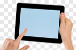 Сlipart holding hand tablet finger male photo cut out BillionPhotos