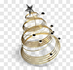 Сlipart Christmas Christmas Decoration Tree Christmas Ornament Contemporary 3d cut out BillionPhotos