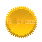 Сlipart label stamp zigzag circle emblem vector icon cut out BillionPhotos