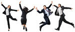 Сlipart Business People Cheerful Jumping Happiness   BillionPhotos