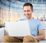 Сlipart laptop man using guy home   BillionPhotos