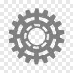 Сlipart Gear Bicycle Gear Silhouette Machine Part gray vector cut out BillionPhotos