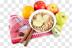 Сlipart Oatmeal Breakfast Healthy Eating Cholesterol Apple photo cut out BillionPhotos