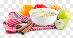 Сlipart Oatmeal Breakfast Healthy Eating Cholesterol Apple photo cut out BillionPhotos