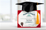 Сlipart Diploma Graduation Mortar Board Cap Red   BillionPhotos