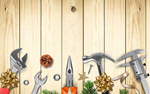 Сlipart christmas construction metal background bow   BillionPhotos