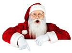 Сlipart Santa Claus Christmas Santa Hat Sign Smiling   BillionPhotos