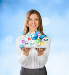 Сlipart network media friends social videos   BillionPhotos