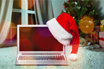 Сlipart laptop santa hat xmas decoration   BillionPhotos