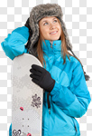 Сlipart Winter Women Snowboarding Snowboard Winter Sport photo cut out BillionPhotos