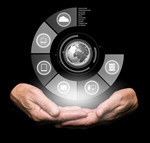 Сlipart global technology abstract background blue   BillionPhotos