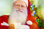 Сlipart Santa Claus Christmas Winking Real People Candid   BillionPhotos