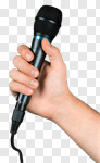 Сlipart Microphone Human Hand Speech Singer Singing photo cut out BillionPhotos