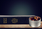 Сlipart ascetic bible book burning candle   BillionPhotos